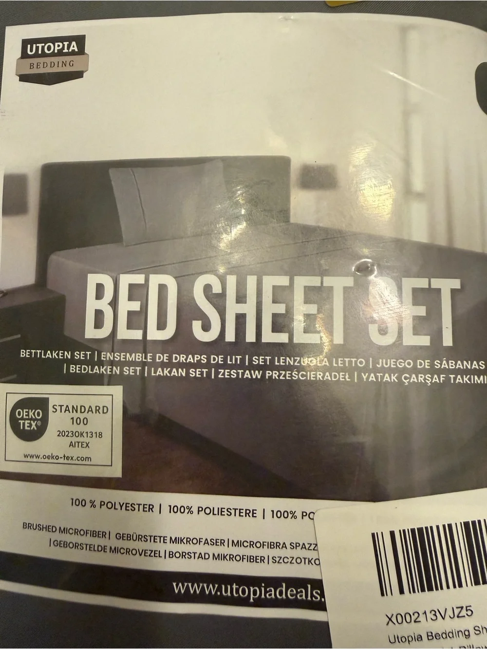 Utopia Bedding Twin XL Sheet Set - Grey